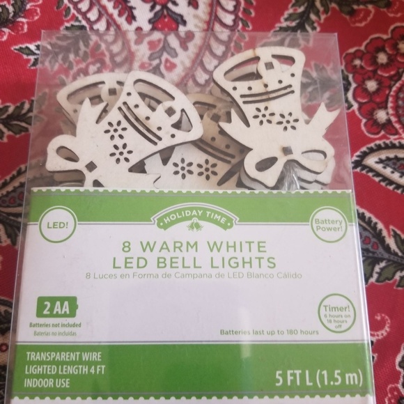 Battery Operated Christmas Lights - NIB - 3D Bells - Picture 2 of 4